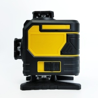 Niveau laser vert professionnel à 16 lignes avec fenêtre réglable et base rotative stable