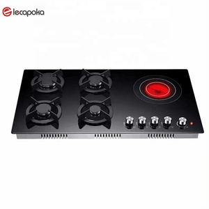 Thép Không Gỉ Nhà Bếp Cảm Ứng Bếp Gas 5 Burner Hobs Cảm Ứng Điện Bếp Gas Tấm Nóng Lớp Cho Lpg Cho Khách Sạn - Product Image 3