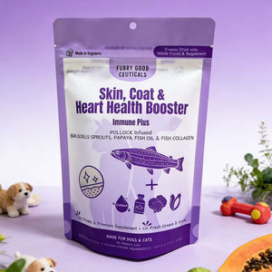 Bolsa de Embalaje BOPP Impermeable con Cierre y Ventana para Golosinas y Chicle para Mascotas, Impresa Personalizada - Product Image 1