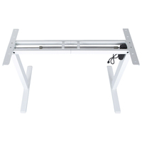 Bureau debout intelligent et pliable Hetium, ergonomique et moderne, à moteur unique, facile à assembler, en bois massif, personnalisable par le fabricant