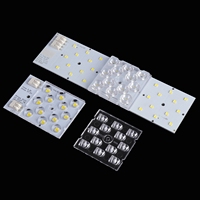 Lentille LED PC pour éclairage public LED SMD 3030 12-en-1 50x50mm