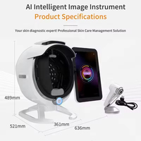 Analyse faciale de peau de machine portative d'analyseur de peau de scanner de peau 3d le plus chaud