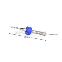 Lot de 10 forets pour circuits imprimés de 1,1 mm à 2,0 mm, en carbure, pour machine CNC, mini-forets