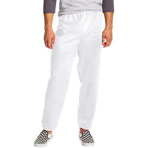 Wholesale OEM Winter Casual Comfortable Trackpants Blank Sweatpants Custom Jogging Pants Printing Fleece <strong>White</strong> Sweat <strong>Jogger</strong> Men - Product Image 1