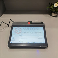 Máquina de cajero de 11,6 "Hardware Del Sistema Pos De Restaurante Window 10, Todo En un Solo Toque Con Impresora Para Minorista