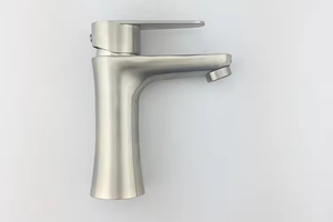 Amérique du Sud Vente chaude en acier inoxydable classique simple pont monté monotrou salle de bain mélangeur robinet de lavabo pour Villa - Product Image 4