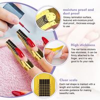 100 pièces de formes à ongles dorées |   Pochoir en aluminium pour extension d'ongles |   Certifié CE |   Logo et emballage personnalisés |   Durable pour les salons