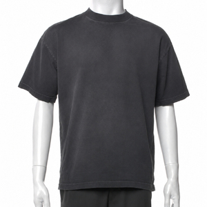 เสื้อยืดผู้ชายทรงโอเวอร์ไซส์ พิมพ์ลายกราฟิกสไตล์วินเทจโกธิค ด้านหน้าและด้านหลัง พร้อมสแกน NFC ผลิตจากผ้าฝ้าย 100% น้ำหนักปานกลาง มีสินค้าพร้อมส่ง - Product Image 5