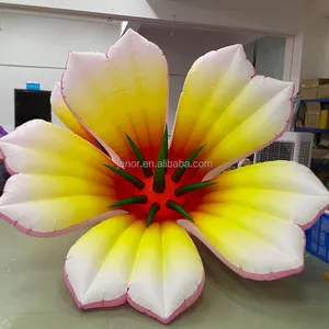 Fiore gonfiabile di illuminazione a LED gigante a buon mercato per la decorazione della festa nuziale