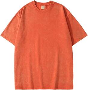 Camisetas de gran tamaño para hombre, camiseta Vintage, corte holgado, manga corta, ropa de calle informal, camisetas Unisex lavadas holgadas - Product Image 6