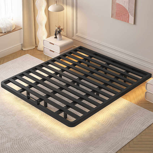 Base de Cama de Diseño Tatami Elegante y de Perfil Bajo con Estructura Metálica Resistente, Ahorra Espacio, para Dormitorios Principales y Habitaciones de Invitados, Fácil de Ensamblar - Product Image 1
