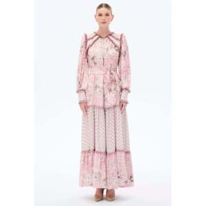 Maxi abito <span class=keywords><strong>rosa</strong></span> Crush Frill in <span class=keywords><strong>rosa</strong></span> - Product Image 3