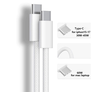 <strong>New</strong> Charging Cable 40W 60W Type C To USB C Cable Fast For 17 16 15 PD Cable With Mobile Phone Accessories Wholesale - Product Image 5