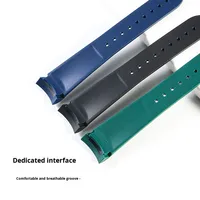 Tali Jam Tangan Karet Lengkung Grosir untuk Jam Tangan Rolex TUDOR Tali Pergelangan Tangan Silikon Karet 22mm