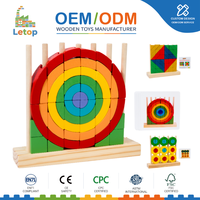 Bloques de Madera Montessori para Apilar en Forma de Arcoíris, Juego de Lógica, Rompecabezas 3D, Juguete Educativo STEM para Niños Pequeños, Aprendizaje Sensorial, Regalo