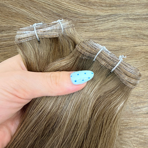 K.SWIGS Meilleures ventes Mèches de cheveux vierges Remy à reflets bruns et blonds - 100g Double trame machine Emballage personnalisable - Product Image 2