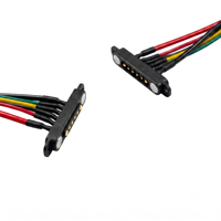 Connecteur magnétique Pogo Pin 6 broches plaqué or haute intensité 48V pour batterie de vélo électrique
