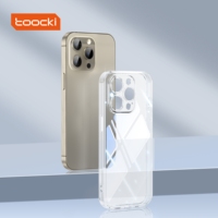 Coque en TPU transparente Toocki avec airbag à quatre coins 360 °   Protection de la recharge sans fil pour un usage quotidien