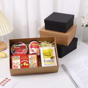 <span class=keywords><strong>Caja</strong></span> de Regalo Personalizada con Tapa, Cartón <span class=keywords><strong>Rectangular</strong></span> Grande de Papel <span class=keywords><strong>Kraft</strong></span> con Cubierta para Recuerdos, Almacenamiento de Cumpleaños, en Existencia - Product Image 2