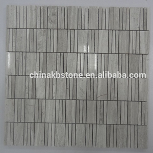 M032 Wooden Gray mosaic <strong>tile</strong> patterns <strong>mirrored</strong> <strong>tiles</strong> bath <strong>tiles</strong> - Product Image 2