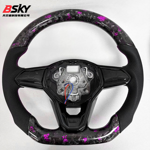 Venta Directa de Fábrica, Volante de Fibra de Carbono Forjado de Alta Calidad para Volkswagen BORA, CADDY, GOLFGTI, <span class=keywords><strong>GOLFGTD</strong></span>, JETTA, POLO, TOURAN - Product Image 1