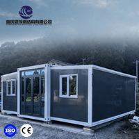 Maison conteneur modulaire démontable en acier, portable et extensible, pour camping et complexe hôtelier