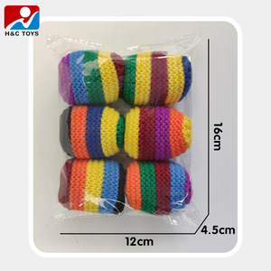 Set Hacky Sack per Bambini, Giocattolo Sportivo, Pallone da Calcio in Tessuto, Gioco per Bambini dai <span class=keywords><strong>3</strong></span> <span class=keywords><strong>Anni</strong></span> in Su - Product Image 6