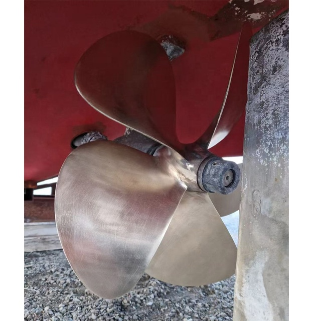 DOWIN Bronze CU1 CU3 Ship Propeller 4 Blades Boat Propeller Marine Customized Size 4 Blades Copper Marine Propeller for Big Boat