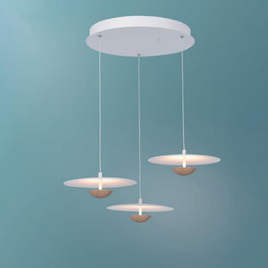 Lámpara Colgante Moderna Decorativa de Vidrio Blanco con LED, Aleación de Aluminio, Luz Cálida de 3000K, Garantía de 2 Años, para Sala de Estar - Product Image 4