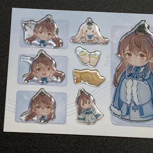 Personalizado Anime 32Mm claro niños epoxi 3D pegatinas epoxi globo ocular tela pegatinas hoja para Iphone - Product Image 4