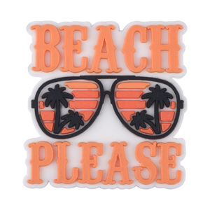 Clog Charms für Schuhe Dekoration Sommer Hawaii Serie Custom Carton Clog Charms Hot Selling Soft Rubber Custom Logo Umwelt freundlich - Product Image 4