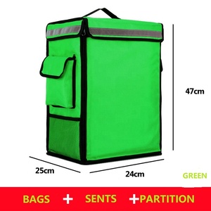 Tùy Chỉnh Không Thấm Nước Cách Nhiệt Gấp Xe Đạp Xe Máy Thương Mại Pizza Giao Hàng Thực Phẩm Ba Lô Túi - Product Image 4