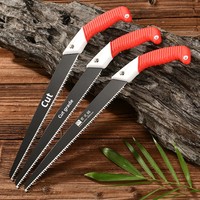 Scie à main portative d'outil de jardin de bricolage pour les arbres fruitiers et le bois scie d'élagage droite personnalisable pour le soutien extérieur d'OEM d'utilisation à la maison