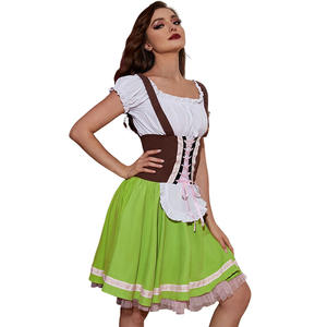 ชุดฮาโลวีน ชุดเทศกาลอ็อกโทเบอร์เฟสต์ของเยอรมัน ชุดสาวเสิร์ฟเบียร์ ชุดสาวเสิร์ฟใน<span class=keywords><strong>ผับ</strong></span>สำหรับ<span class=keywords><strong>ผู้หญิง</strong></span> - Product Image 4
