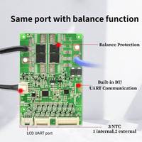 Placa de Circuito de Protección de Carga de Batería JBD PCB BMS BT para Iones de Litio/LiFePO4 80A 60A 16S 10S 17S 60V con Sensor de Temperatura
