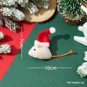 Wholesale Eco-Friendly Cute Christmas Pet Mouse Catnip <b>Plush</b> Toy - Product Image 2