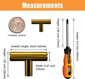 WEKIS Modern Minimalist Stainless Steel T-<b>Bar</b> Furniture <b>Pulls</b> <b>for</b> Dresser Cabinet Drawer Handles-Living Room <b>Home</b> <b>Bar</b> Hotel - Product Image 5