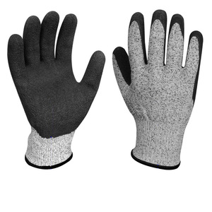 Sol de nitrilo guantes de 13G Grey HPPE Nivel 5 nitrilo negro sandy de la seguridad en el trabajo guantes Anti-corte - Product Image 4