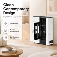 Poêle à granulés en acier de qualité supérieure, chauffage autonome d'intérieur avec ventilateur silencieux pour la maison et la cabane