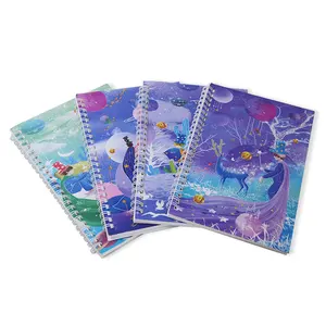 2021 cute 3d cartoon design hard cover diary notebook for student