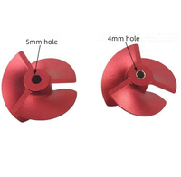 Hélice de Jet Boat RC personnalisée 5mm 40mm 3 pales Propulseur de pompe à jet Turbo CNC Prop Turbine