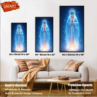 Sainte marie verticale suspendue brillante toile impression mur Art décor affiche cristal porcelaine mère dieu affiche maison déco peinture murale