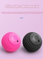 Yikang YK-1901, balle de massage musculaire profonde rechargeable en silicone professionnelle à 4 vitesses, pour le corps et les jambes, fonction musicale