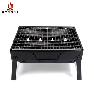 Parrilla portátil plegable de carbón Hongyi para barbacoa al aire libre con brochetas y rejilla para carne, estufa multifuncional para barbacoa - Product Image 4