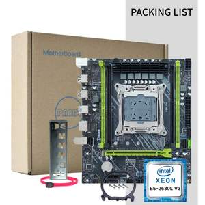 مجموعة لوحة أم جديدة من PANDL بحجم <span class=keywords><strong>M</strong></span>-ATX لأجهزة الكمبيوتر المكتبية مع معالج Intel Xeon E5 2630L V3 وذاكرة DDR4 ECC RAM 2630LV3 ولوحة أم X99 - Product Image 6