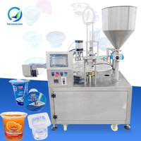 Machine automatique OCEAN pour le remplissage et le scellage de coupes de crème glacée, de gelée et de confiture de fraises