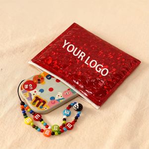 Sacs de rangement personnalisés avec logo en bulle rouge, résistants aux chocs, imperméables, sacs cosmétiques portables, pochettes de voyage - Product Image 5