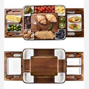 Juego de Tablas de Queso Acacia Premium con Bandejas para Servir Delicatessen - Product Image 2