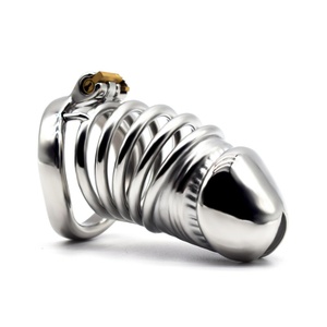 FRRK-55 Fabricante Mayorista de Juguetes Sexuales para Adultos de China, Dispositivo de Castidad Masculino de Metal, Anillos Metálicos, Bloqueo de Pene para Hombres Gay - Product Image 4