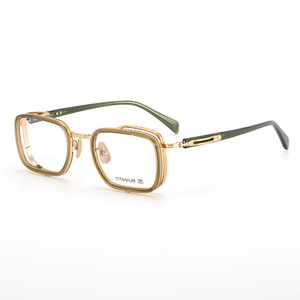 Lunettes en titane <span class=keywords><strong>de</strong></span> <span class=keywords><strong>petite</strong></span> <span class=keywords><strong>taille</strong></span>, forme diamant, pour hommes et femmes, certifiées CE, pour les occasions formelles professionnelles comme les réunions avec les clients - Product Image 6